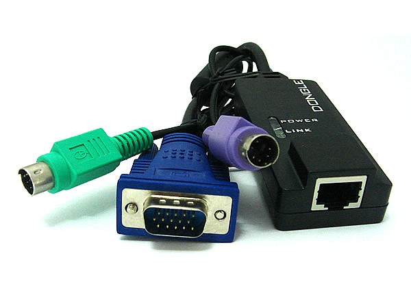 KVM dongle, Wave KVM , RJ-45 to PS/2+VGA , Cat.5 (WK-C5PS2) 