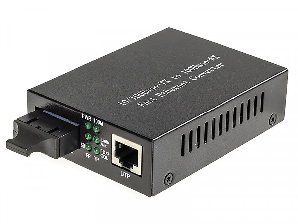 Media converter 10/100M RJ-45/SC, MM 1310nm, 2km