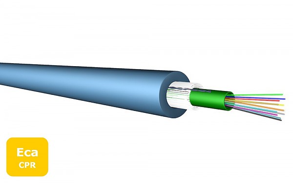 Fiber optic cable, universal, 12x9/125, G652D fiber, LSZH