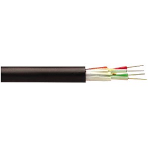 Outdoor fiber optic cable for primary ducts, 12x9/125, G652D fiber; PE