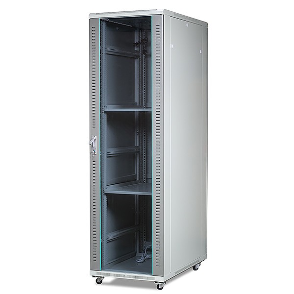 Server Cabinet, Rack 19", 42U, floor standing, glass door, 2000x600x1000mm