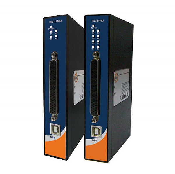 Media converter 1x USB (B) + 4x RS-232 slim (ORing ISC-4110U) 