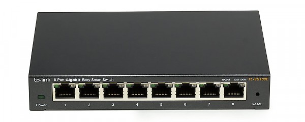 TP-Link TL-SG108E, Smart switch,   8x 10/1000 RJ-45, desktop 