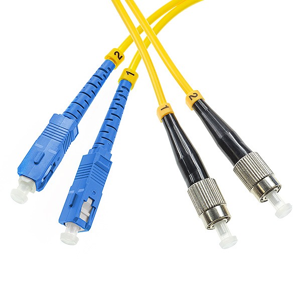 Patchcord SC/UPC-FC/UPC, SM, 9/125 duplex, G652D fiber, 3 m