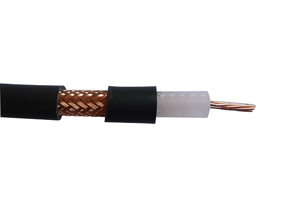 Coaxial cable RG213, stranded wire, black, 100 m 