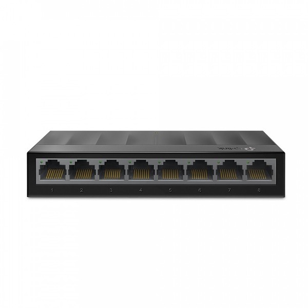 TP-Link LS1008G, Unmanaged switch, 8x 10/100/1000 RJ-45, desktop