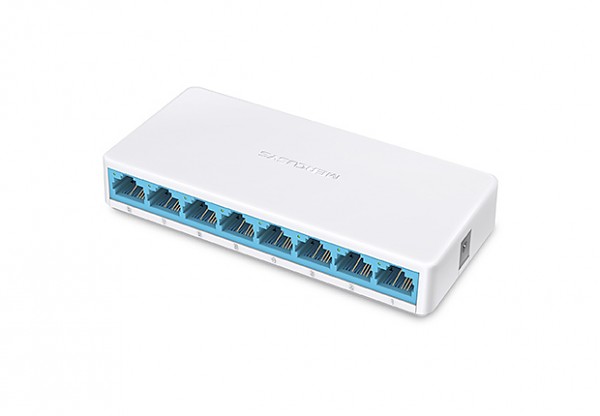 Unmanaged switch, 8x 10/100 RJ-45, desktop (TP-Link Mercusys MS108) 