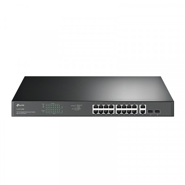 Unmanaged switch, 18x 10/100/1000 RJ-45, 2x SFP, PoE+ (TP-Link TL-SG1218MP) 