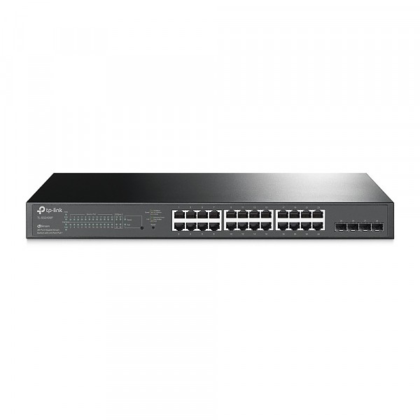 Smart switch,  24x 10/100/1000 RJ-45, 4x SFP, PoE+, 19" (TP-Link TL-SG2428P) 