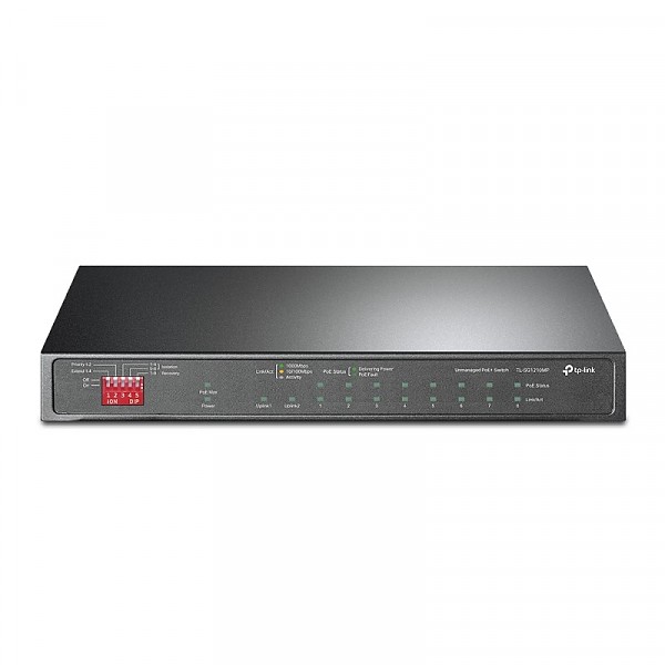 TP-Link TL-SG1210MP, Unmanaged switch,  9x 10/100/1000 RJ-45, 1 SFP slots, PoE+, desktop