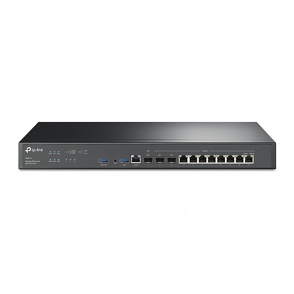 Gigabit VPN Router Omada, 8x 10/100/1000 RJ-45, 2 SFP 10G slots, 19" (TP-Link ER8411) 