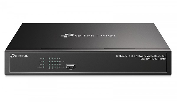 8 Channel Network Video Recorder with PoE+ (TP-Link VIGI NVR1008H-8MP) 