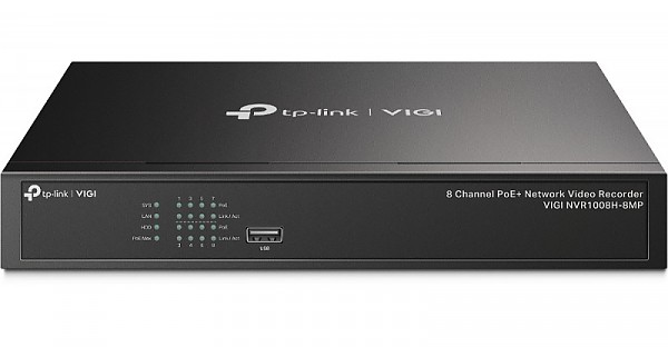 8 Channel Network Video Recorder with PoE+ (TP-Link VIGI NVR1008H-8MP) 